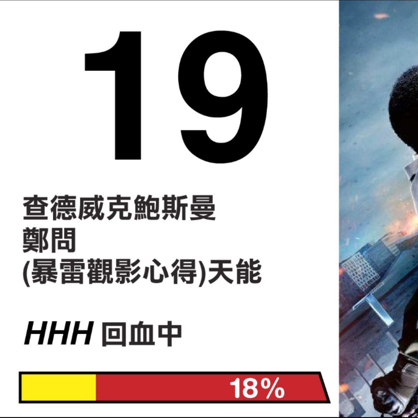HHH的周日回血時間