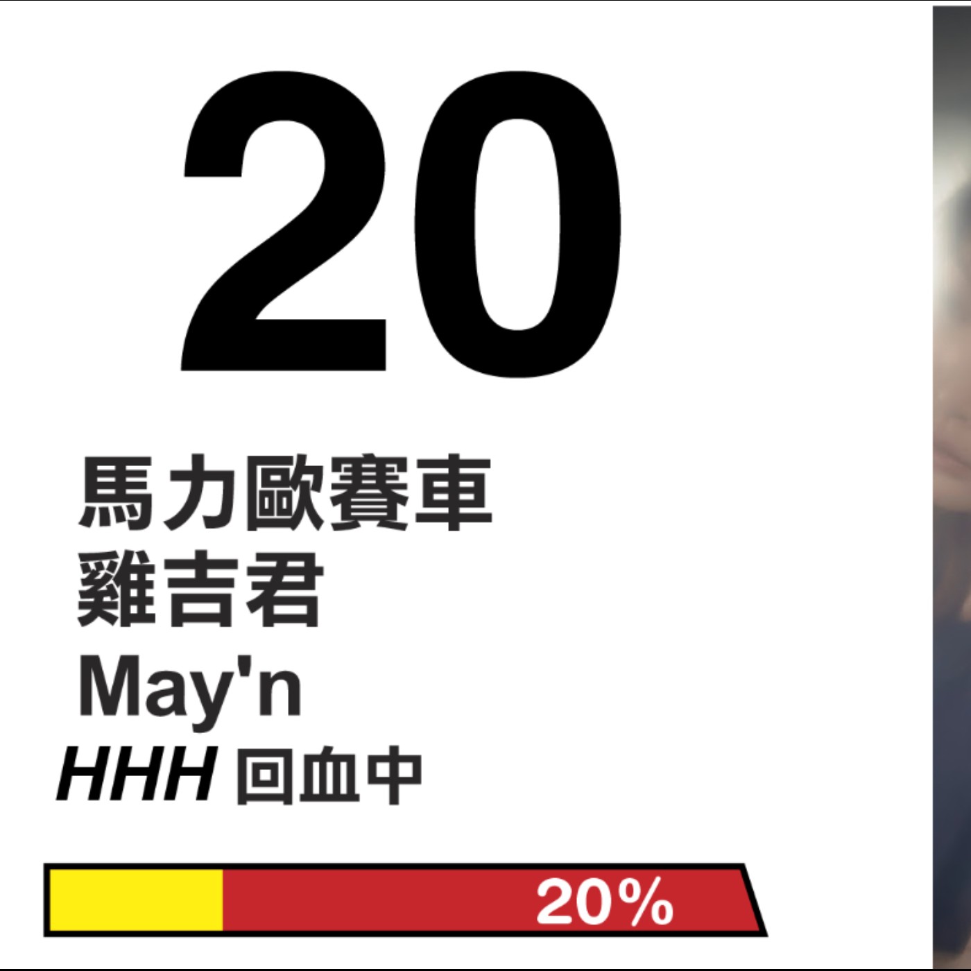 HHH的周日回血時間