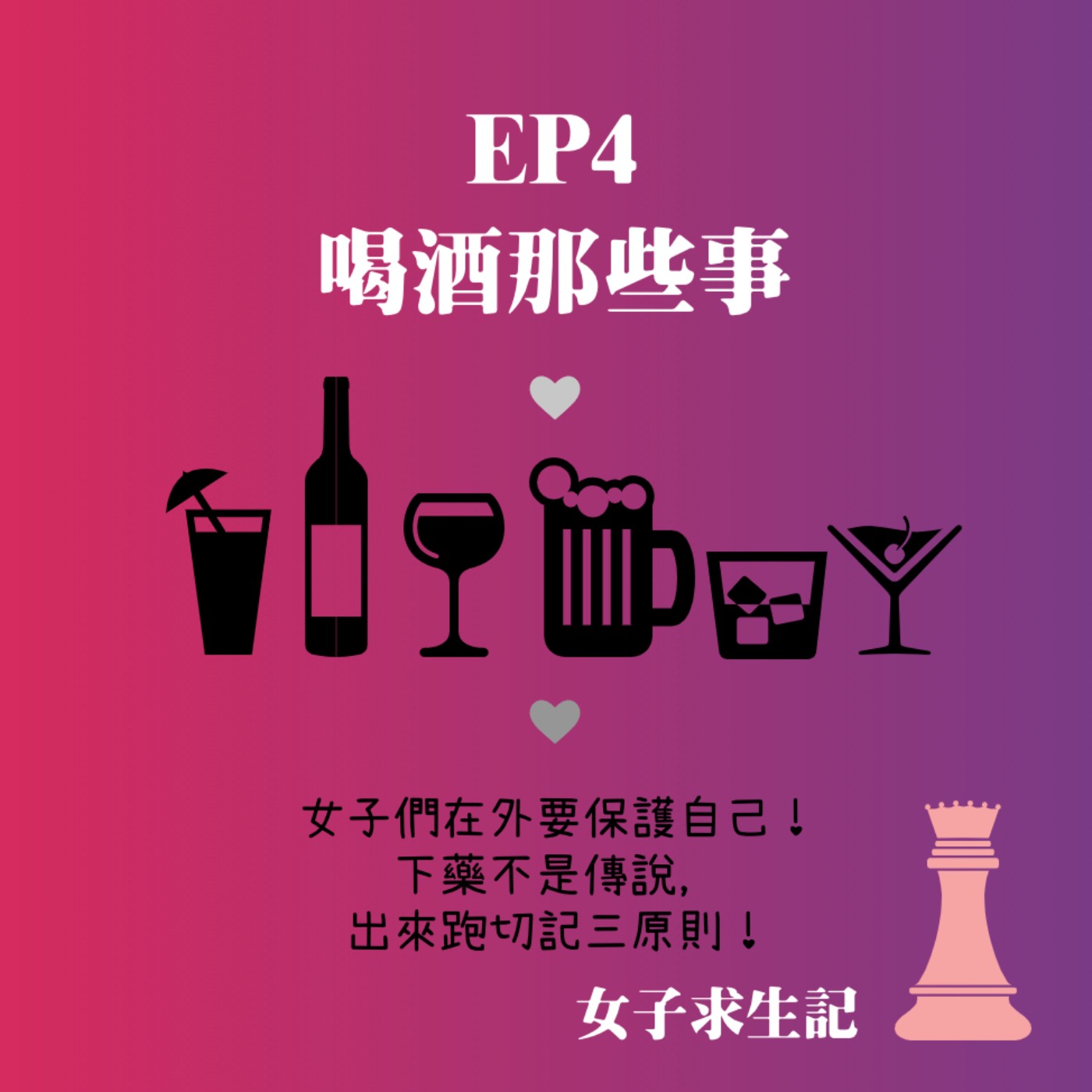 女子求生記EP4／喝酒那些事之女子們在外要保護自己！下藥不是傳說，出來跑切記三原則！