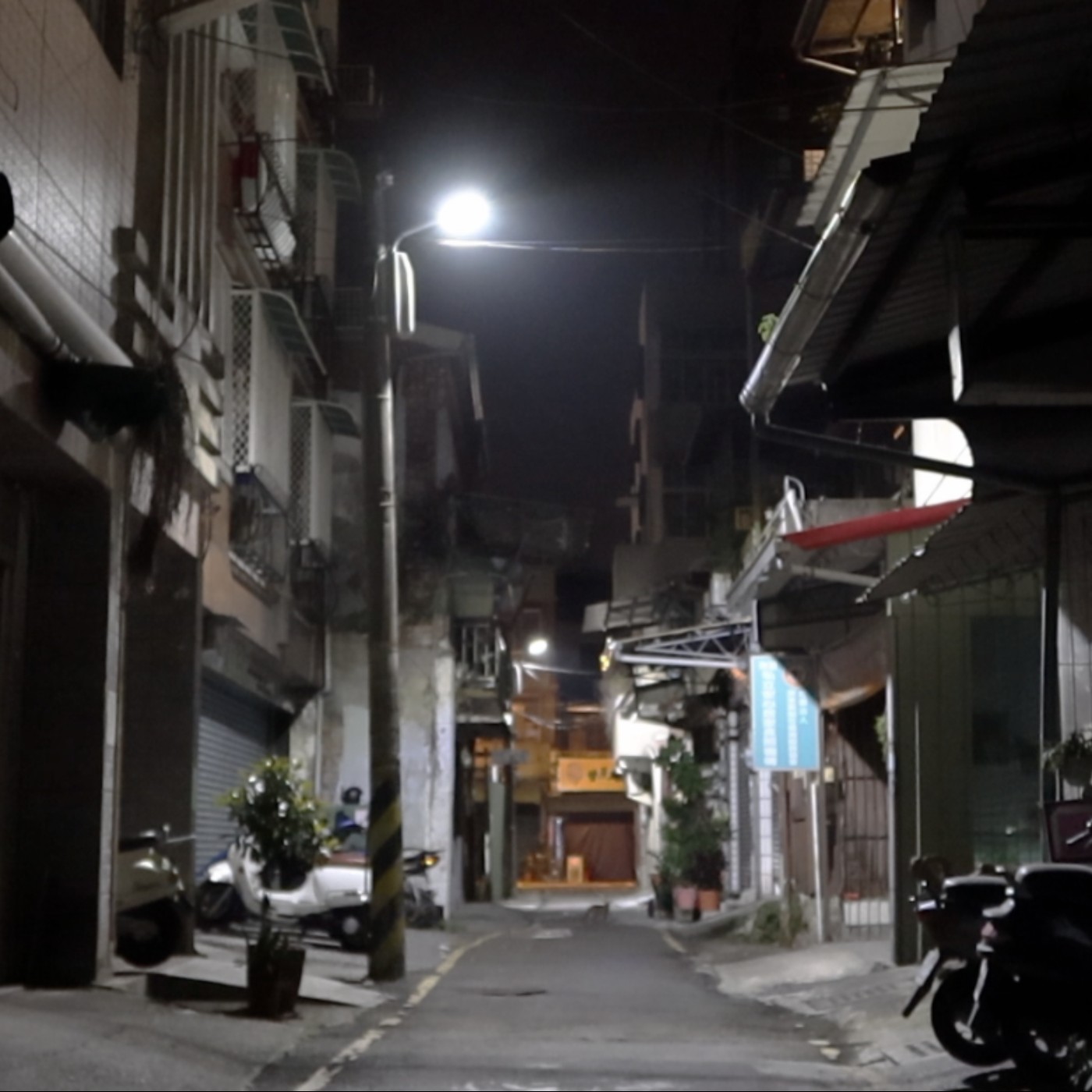 When the city slowly falls asleep.