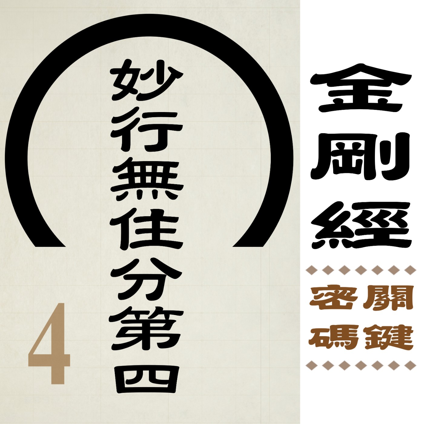 妙行無住分第四-不住力量大