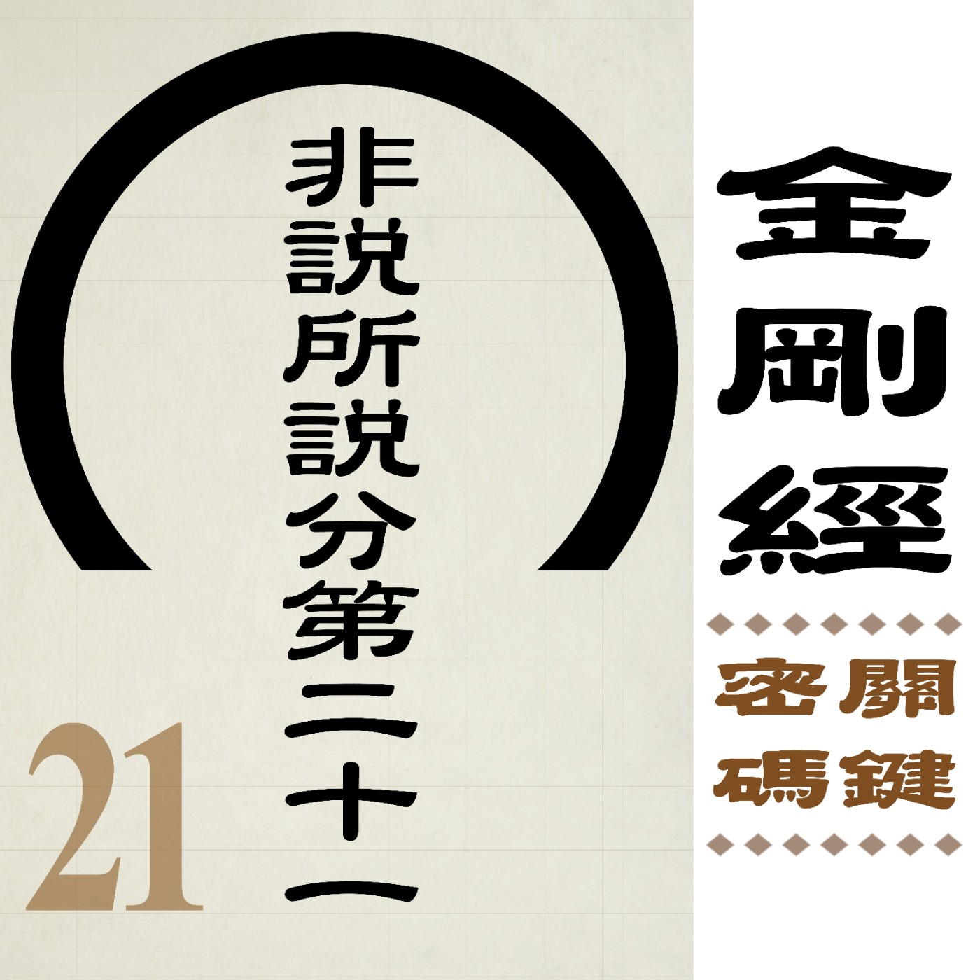 非說所說分第二十一-那無言無說之境