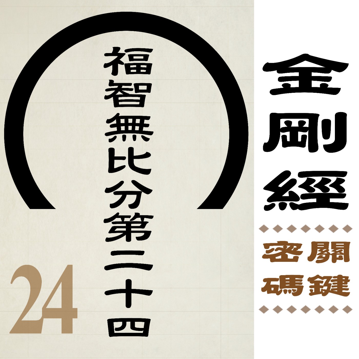 福智無比分第二十四-受持讀誦,為他人說,關鍵在『受持』。
