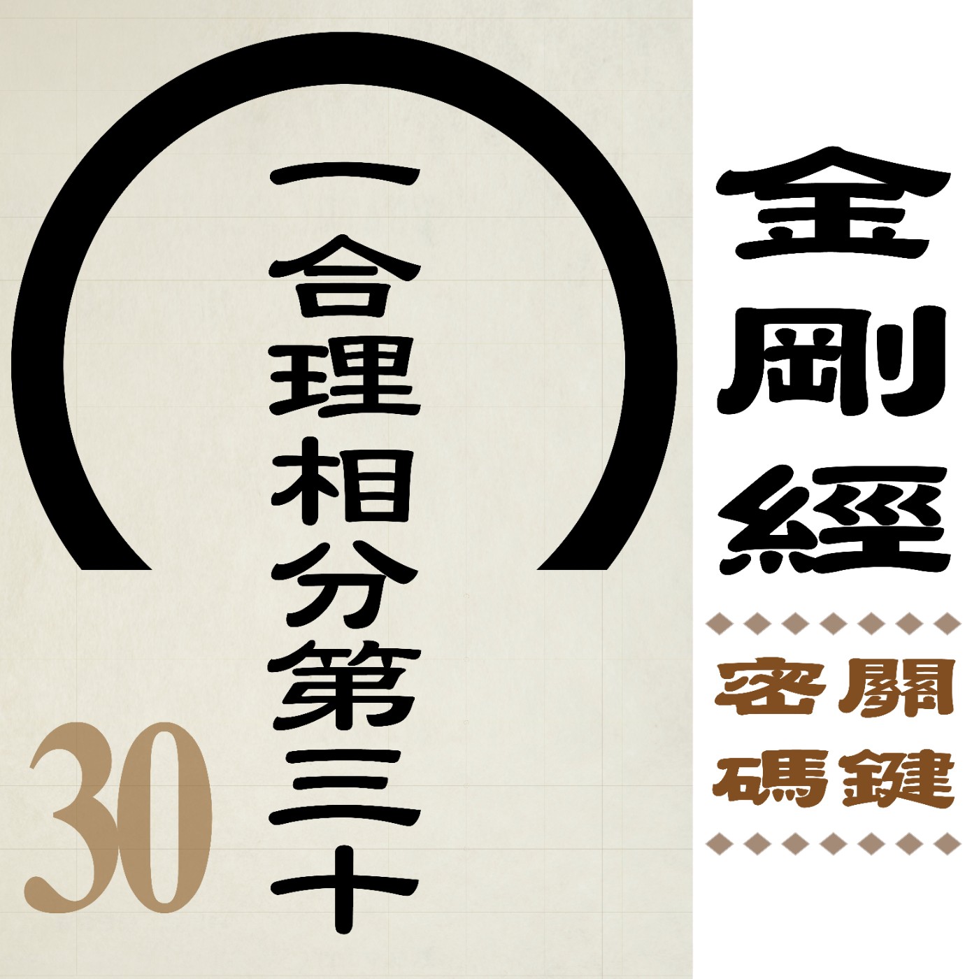 一合理相分第三十-一合相者,即是不可說,但凡夫之人,貪著其事
