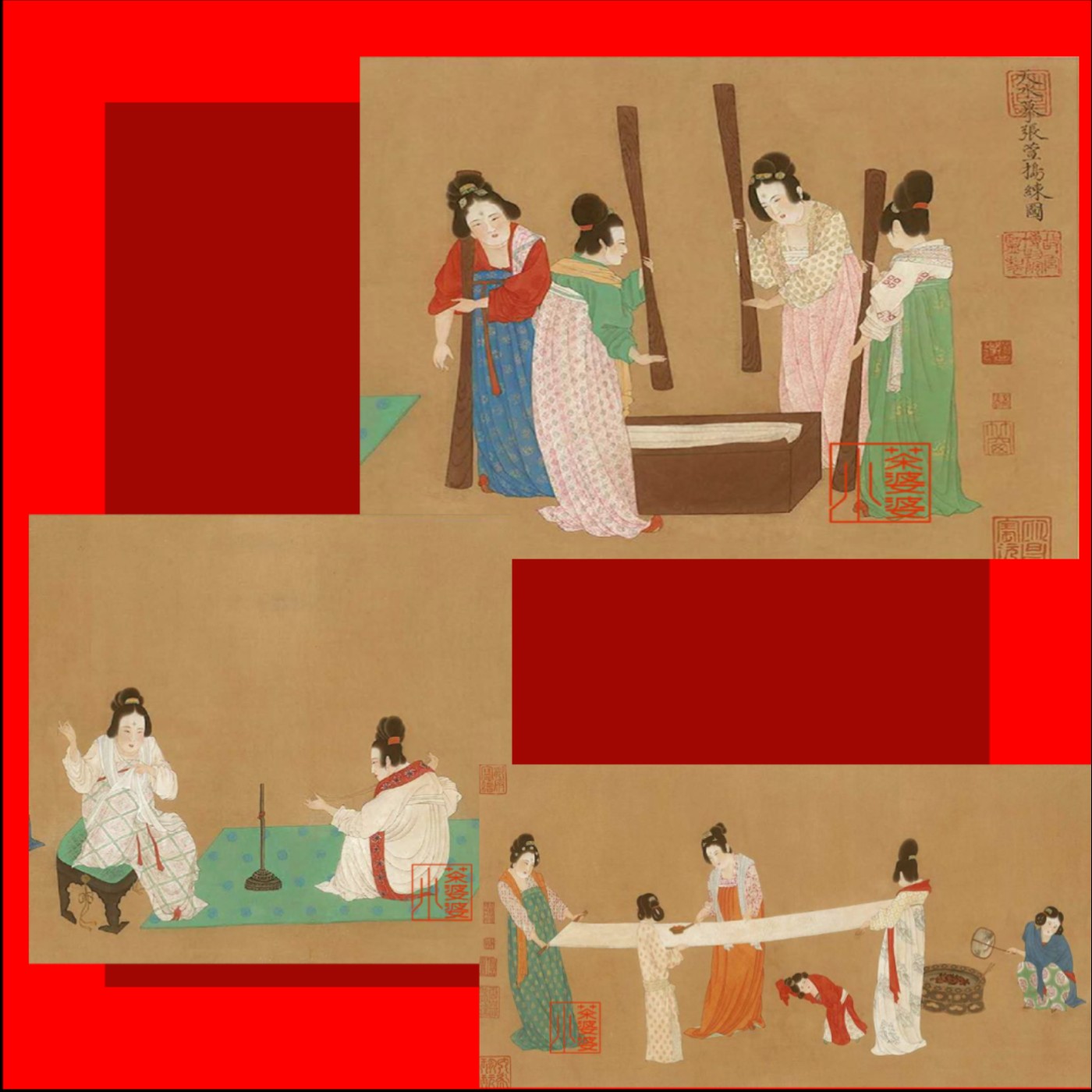 【元瓅玩樂誌】每週一畫 S3EP02__《搗練圖》、張萱│元瓅書坊