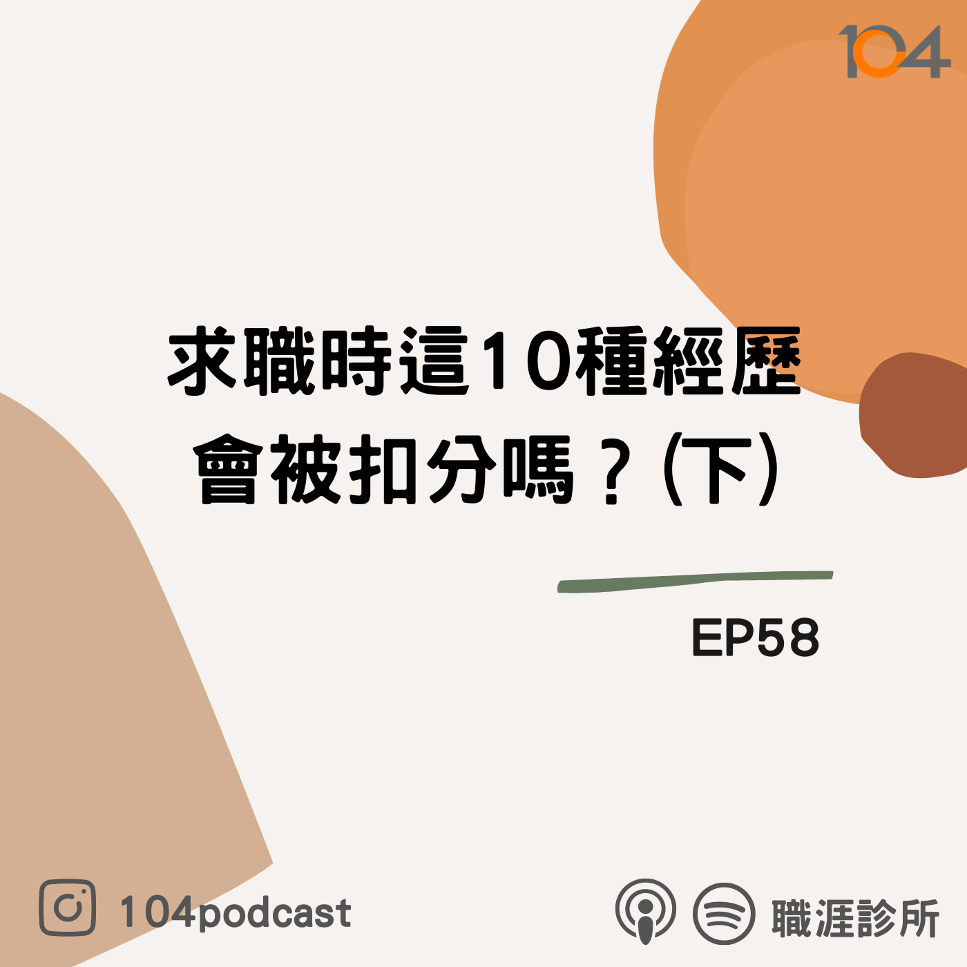 EP58 求職時這10種經歷會被扣分嗎？延畢？被資譴？不適任？Live on Clubhouse (下集) episode artwork