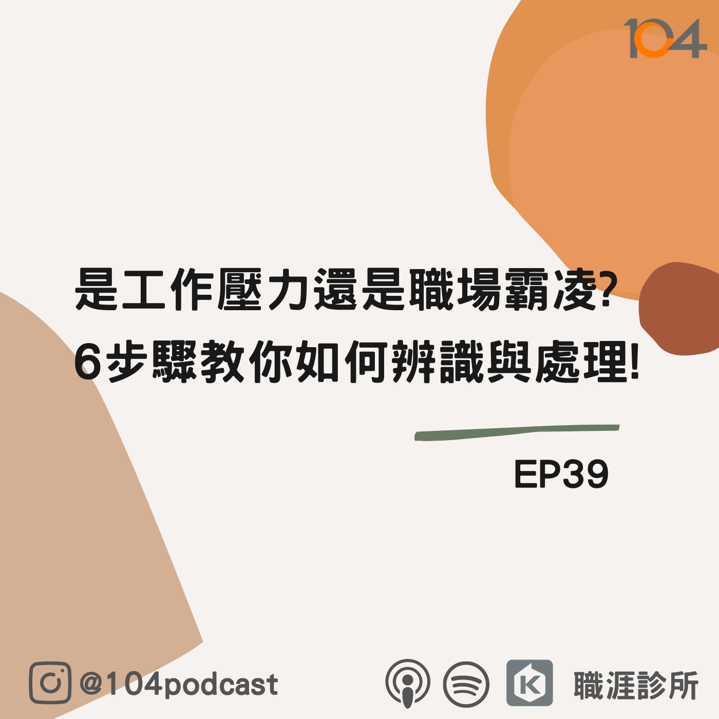 EP39 是工作壓力還是職場霸凌?6步驟教你如何辨識與處理職場霸凌!Live on Clubhouse(上集) episode artwork