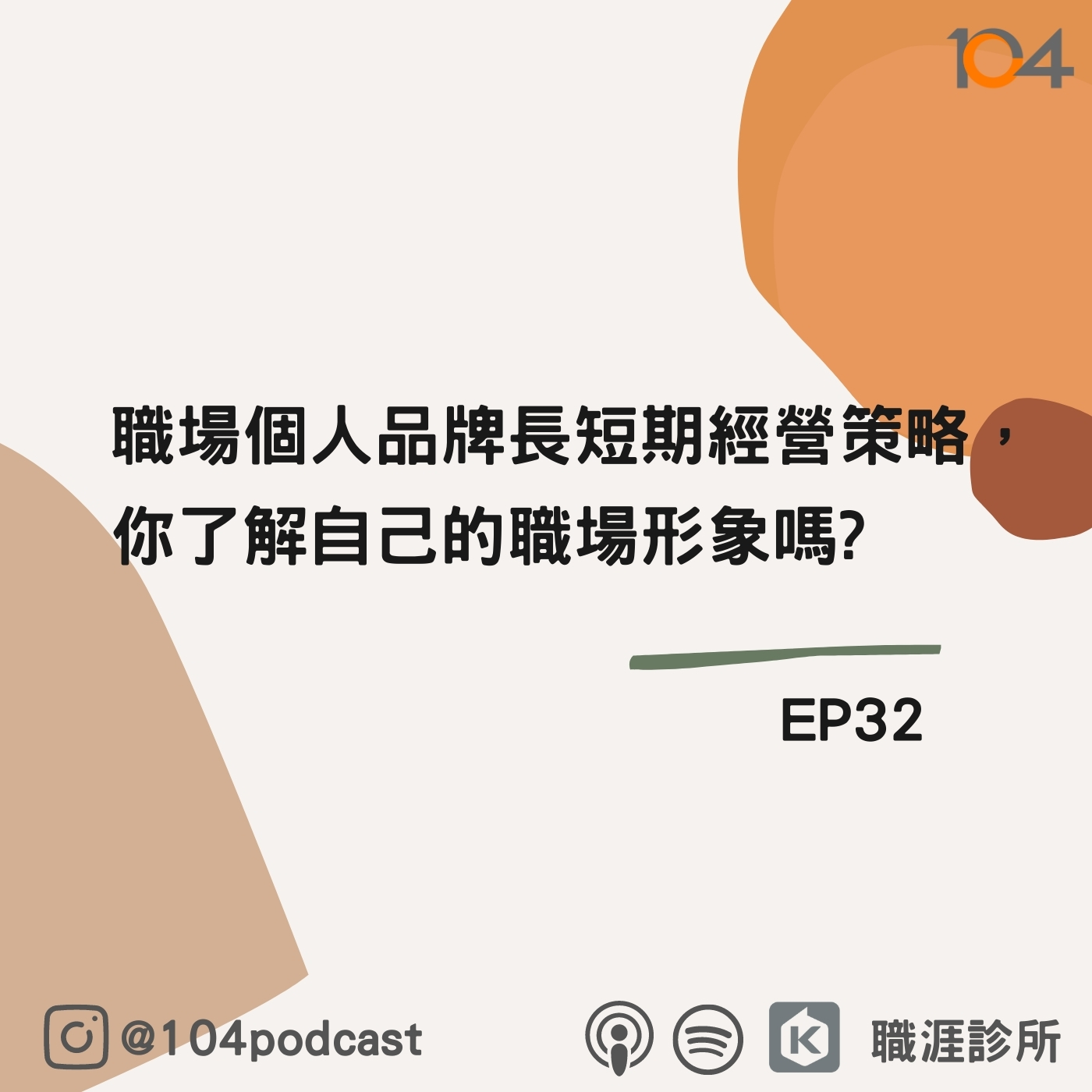 EP32 職場個人品牌長短期經營策略，你了解自己的職場形象嗎? Live on Clubhouse(上集) episode artwork