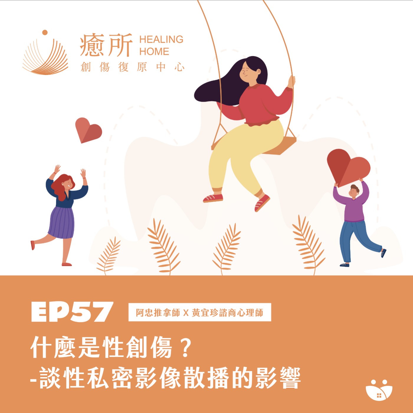 EP57 什麼是性創傷?  談性私密影像散播的影響  阿忠推拿師 X 黃諮商心理師 episode artwork