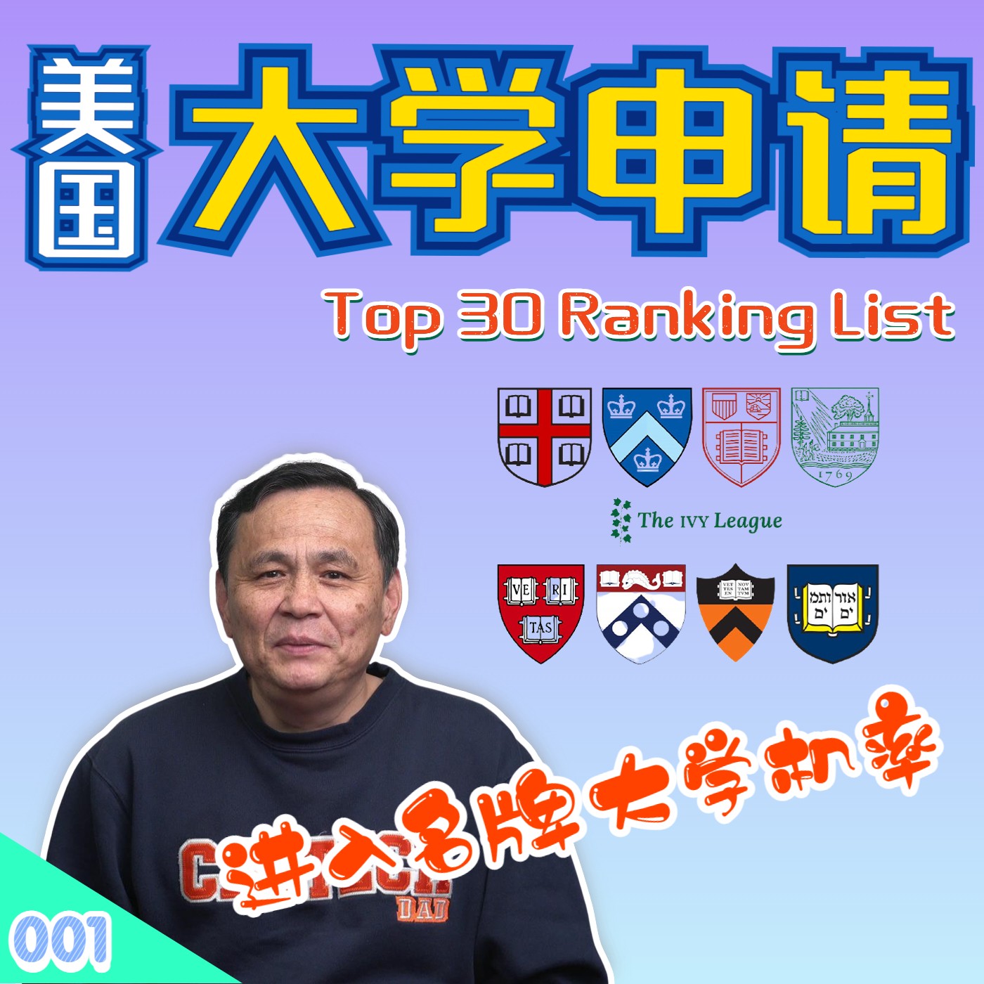 cover of episode 【速杰探秘 Vlog001】★美国大学申请★ Top 30 Ranking List  ★进入名牌大学的机率?★