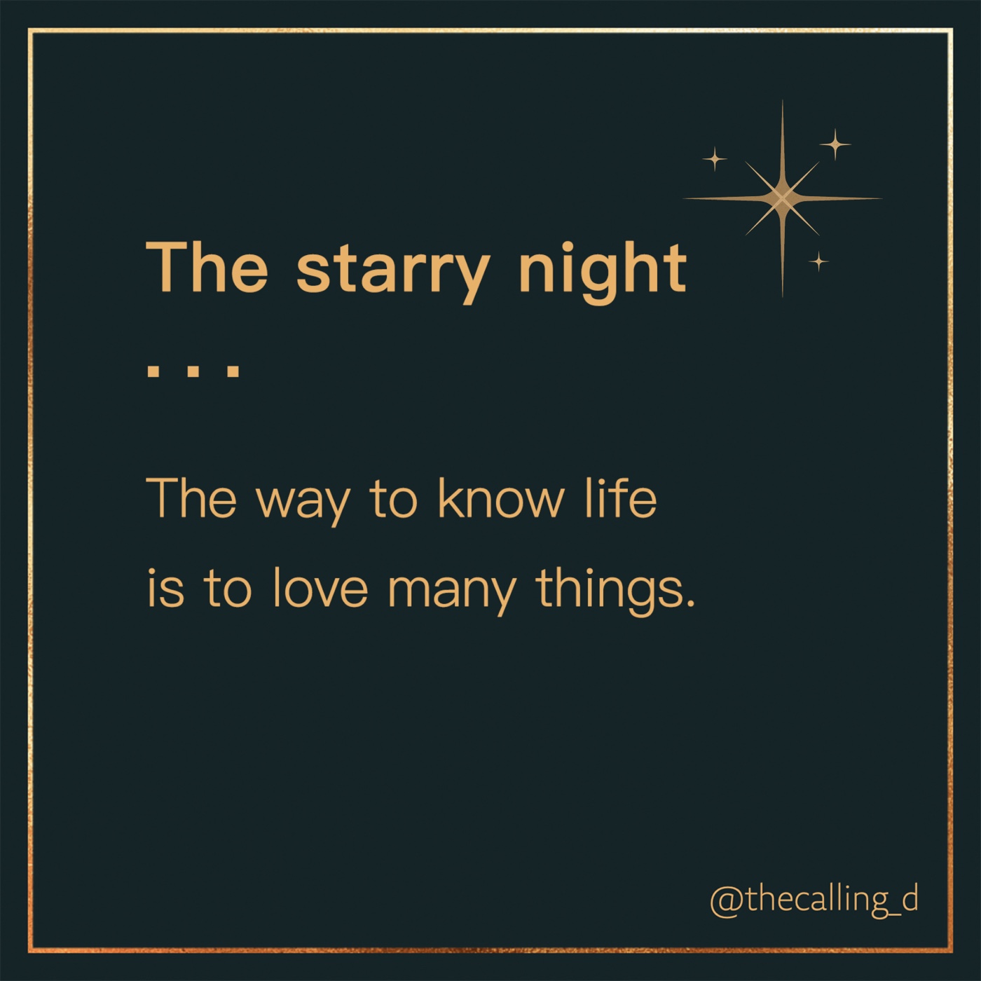 第38通話|星空 The Starry Night