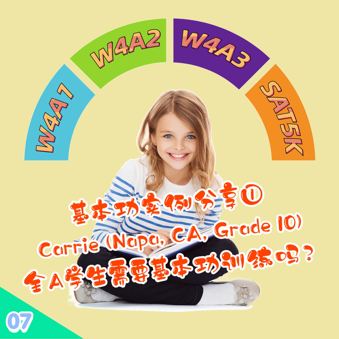 cover of episode 【超越优秀EP07】 基本功实例分享① | Carrie (Napa, CA, Grade 10) | 全A学生需要基本功训练吗？