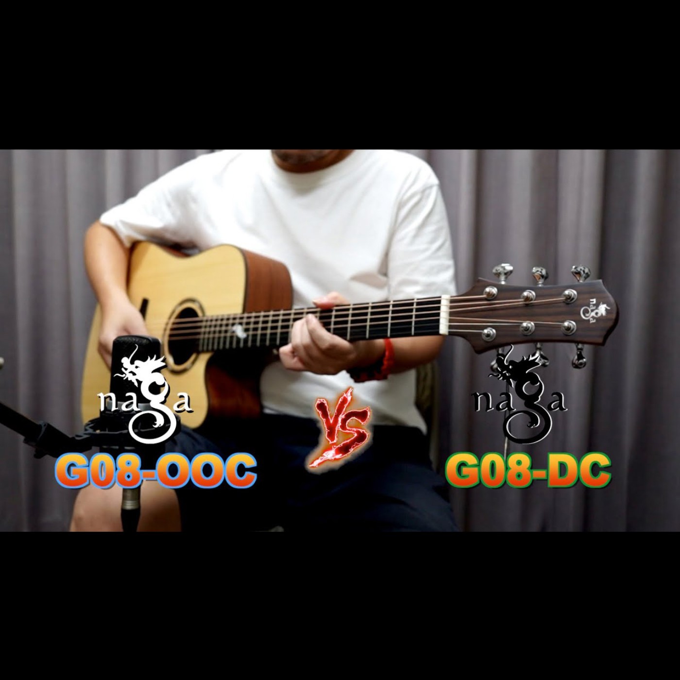【Naga Guitar】伍伍慧 Satoshi Gogo 代言款 G08-OOC VS G08-DC 風系列吉他 試聽影片