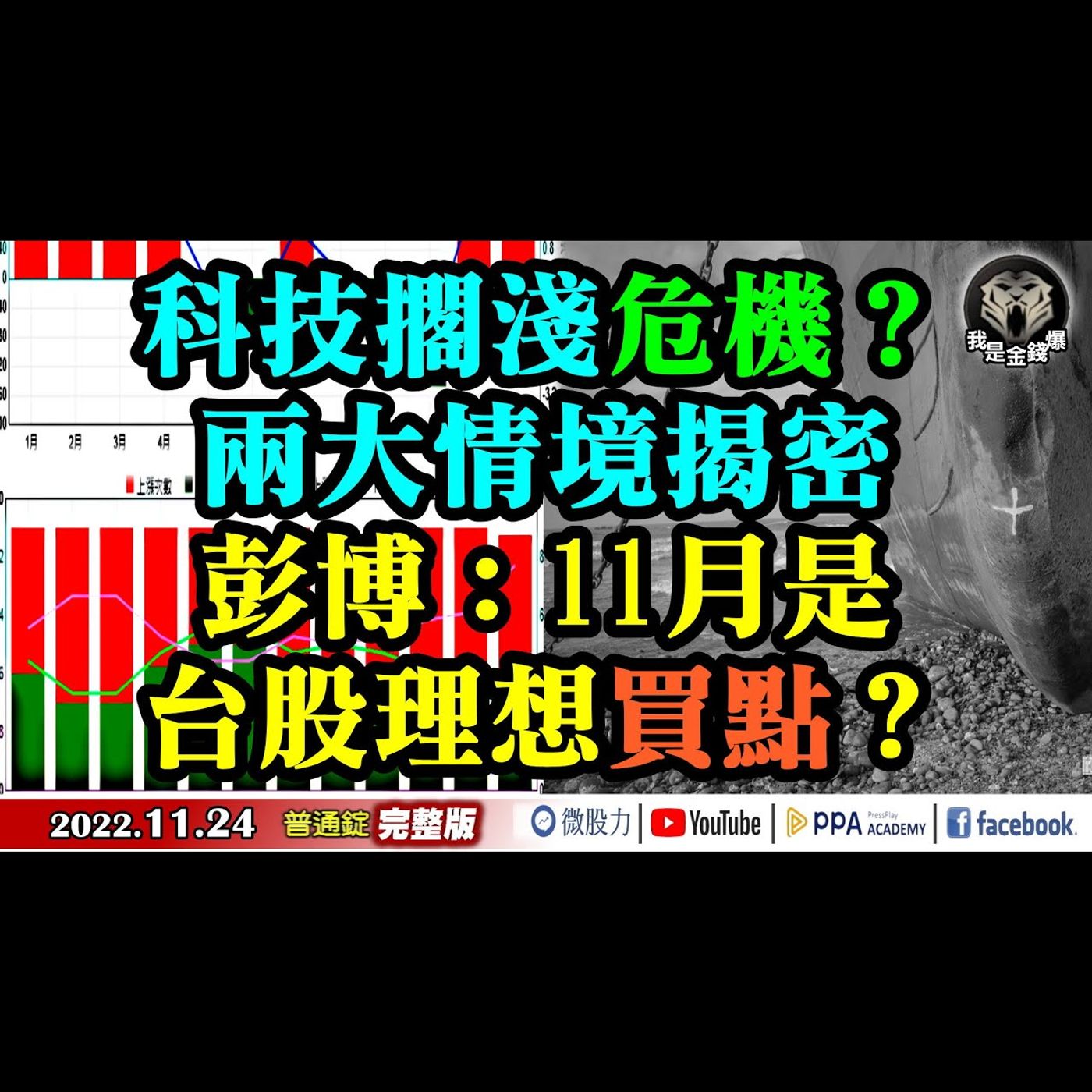 科技擱淺危機？兩大情境揭秘！彭博：11月是台股理想買點？《我是金錢爆》普通錠 2022.1124 episode artwork
