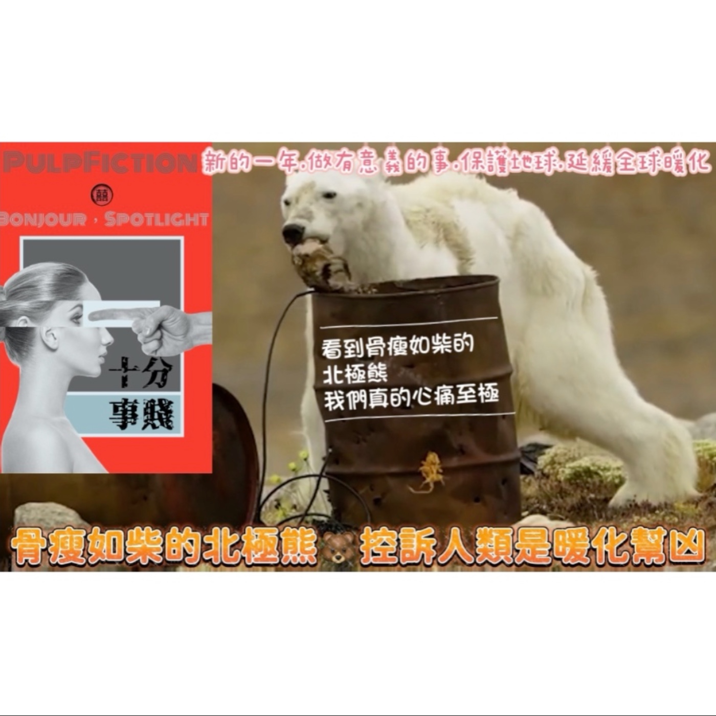 十分事賤:骨瘦如柴的北極熊🐻控訴人類是全球暖化的幫兇🌍 episode artwork