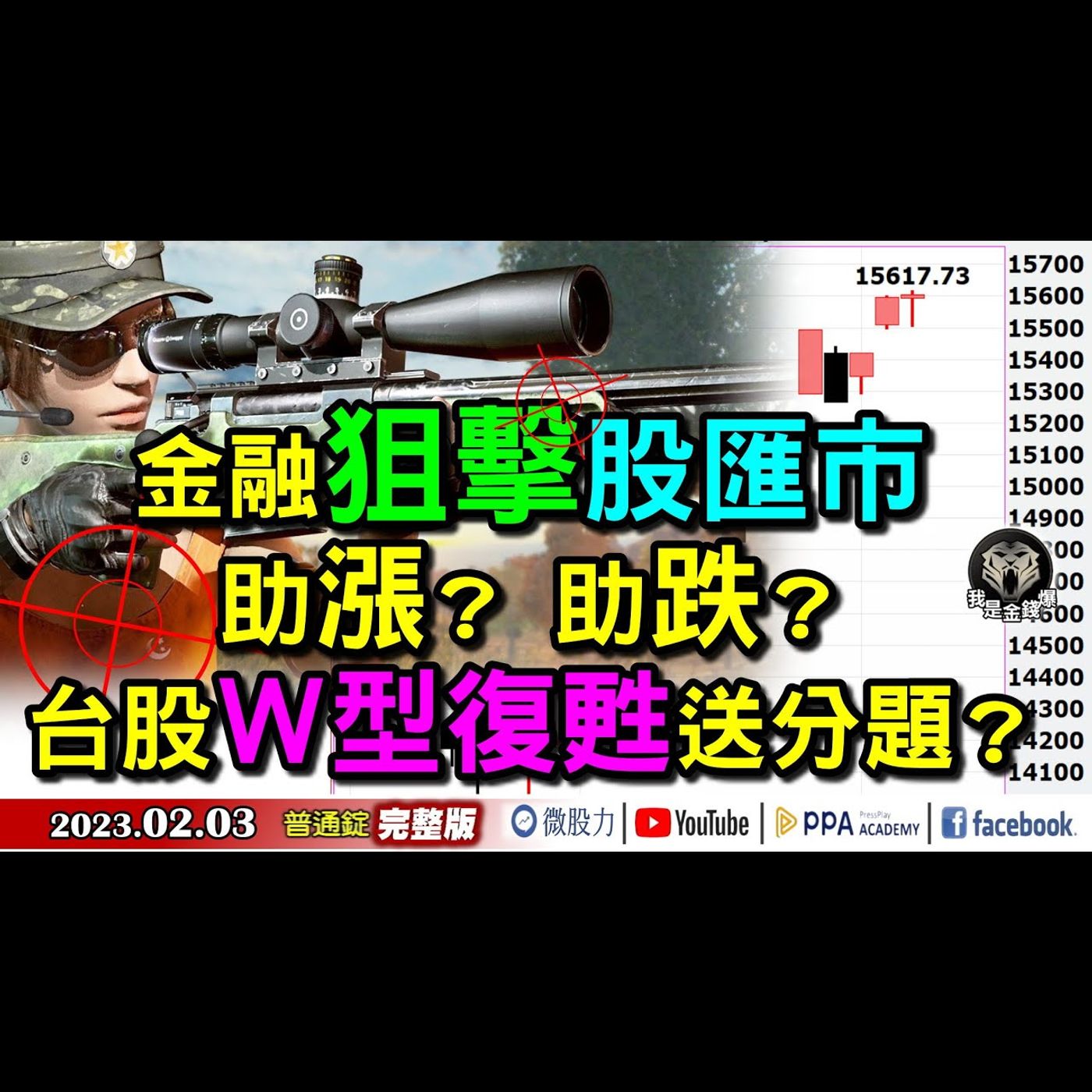 金融熱錢狙擊股匯市ing！助漲？助跌？台股W型復甦送分題？《我是金錢爆》普通錠 2023.0203 episode artwork