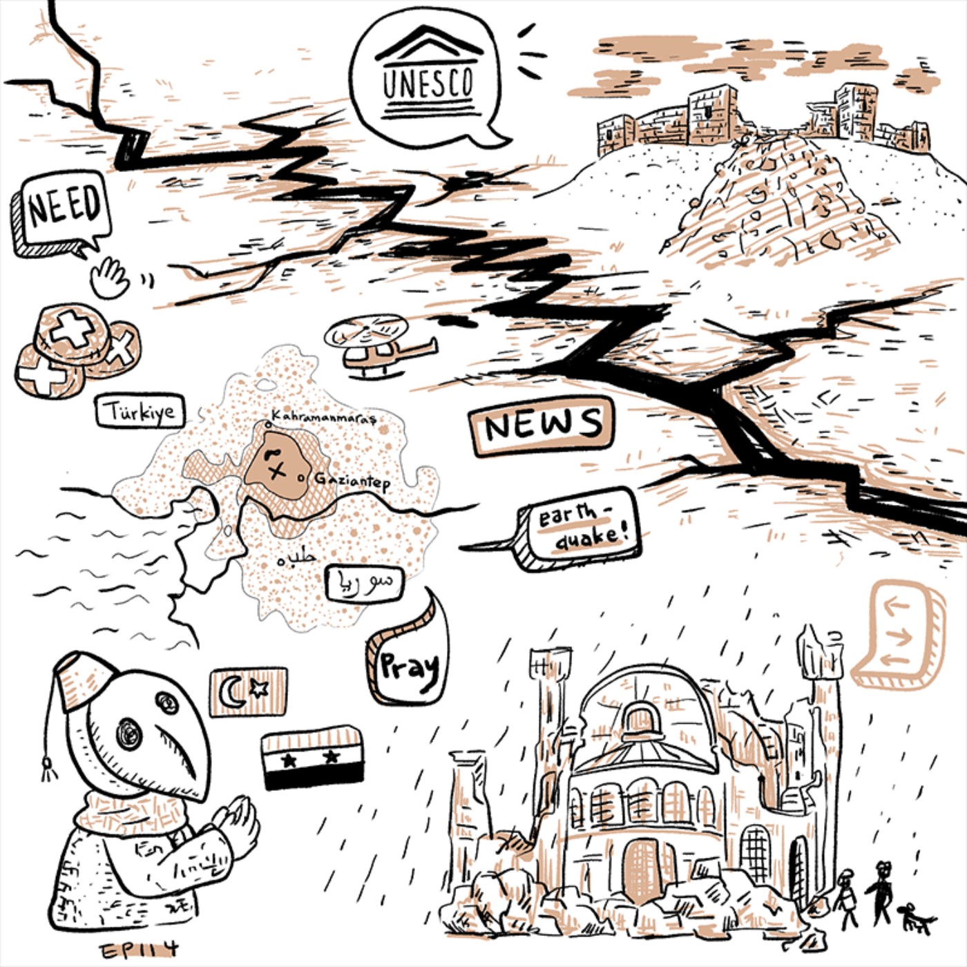 EP114 | 土耳其敘利亞地震藝術災情報告 episode artwork