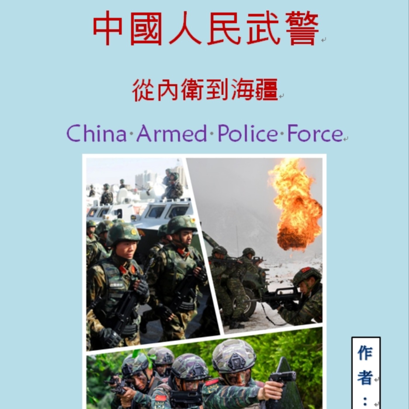 中國人民武裝警察與中國海警是什麼?