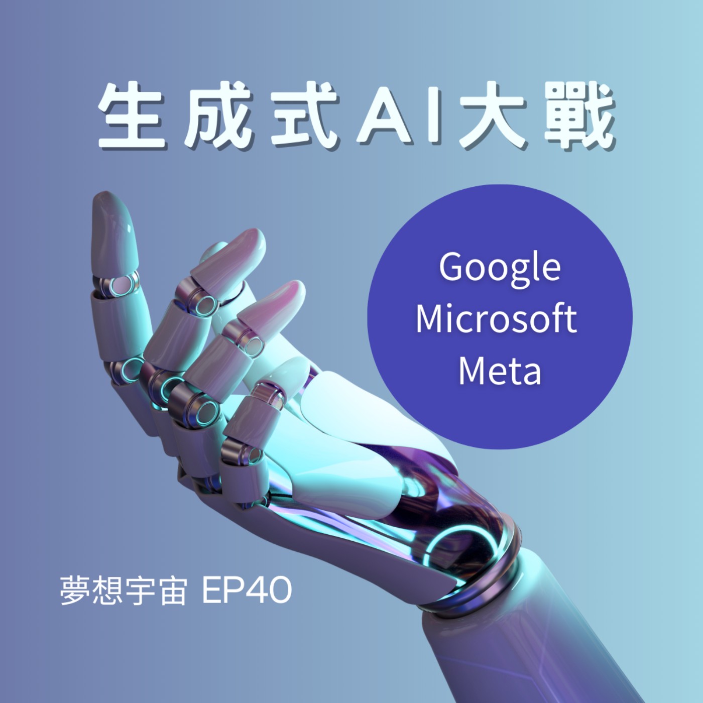 cover of episode EP40  [生成式AI大戰] |  Google、Microsoft、Meta生成式AI 大戰