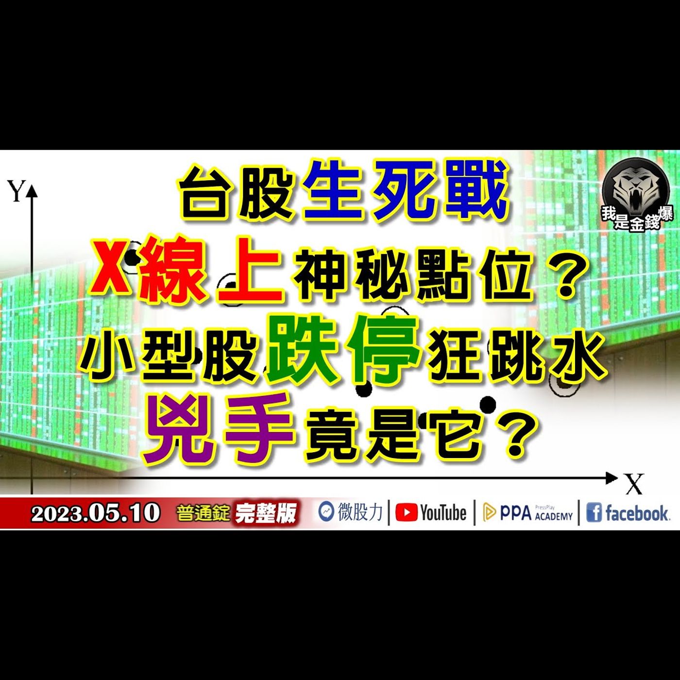 台股生死戰！X線上神秘點位？小型股跌停狂跳水！兇手竟是它？《我是金錢爆》普通錠 2023.0510 episode artwork