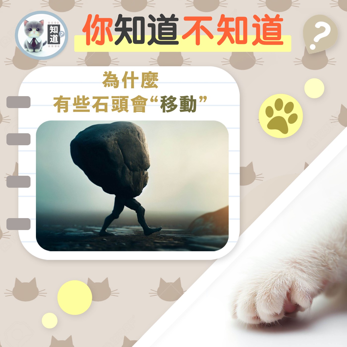 石頭會“移動”？▐  知道喵K.CatMeow - Podcast 電台 episode artwork