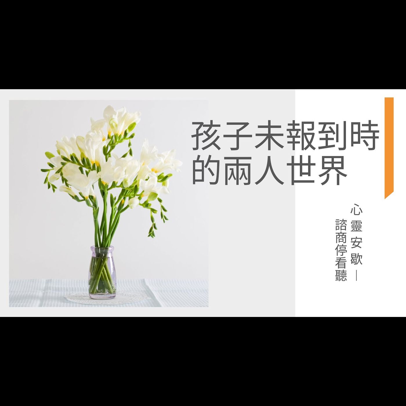 《心靈安歇》諮商停看聽 EP14 孩子未報到時的兩人世界