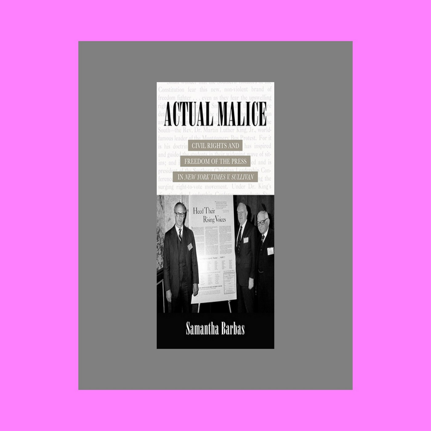 Read Online Actual Malice Civil Rights and Freedom of the Press in New York Times v. Sullivan Read book $ePub Read Online Actual Malice Civil Rights and Freedom of the Press in New York Times v. Sullivan Read book $ePub