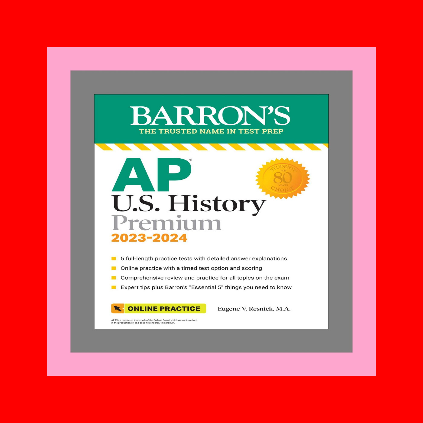 #P.D.F. FREE DOWNLOAD^ AP U.S. History Premium  2023-2024 Comprehensive Review with 5 Practice Tests + an Online Timed Test Option (Barron's AP) Read