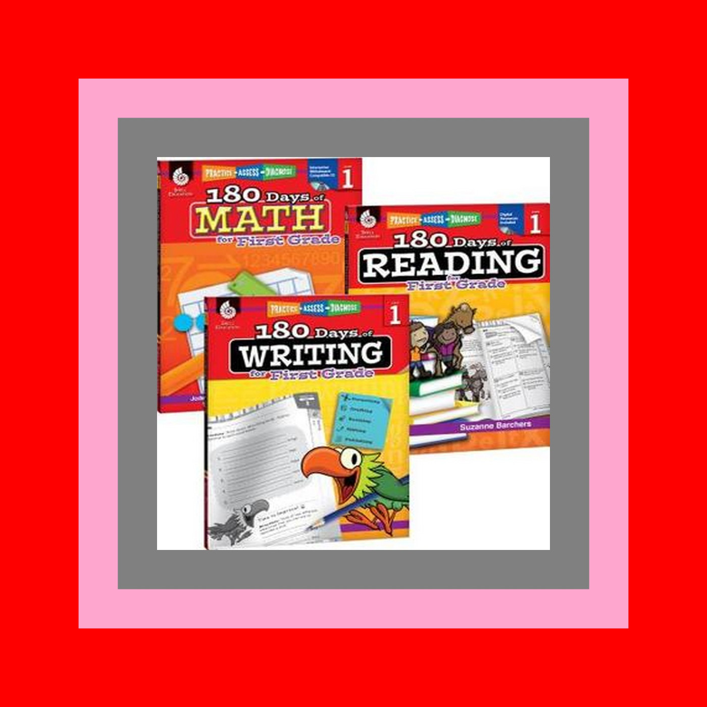 (Ebook pdf) 180 Days of Practice for First Grade (Set of 3)  1st Grade Workbooks for Kids Ages 5-7  Includes 180 Days of Reading  180 Days of Writing  180 Days of Math [Free Ebook]