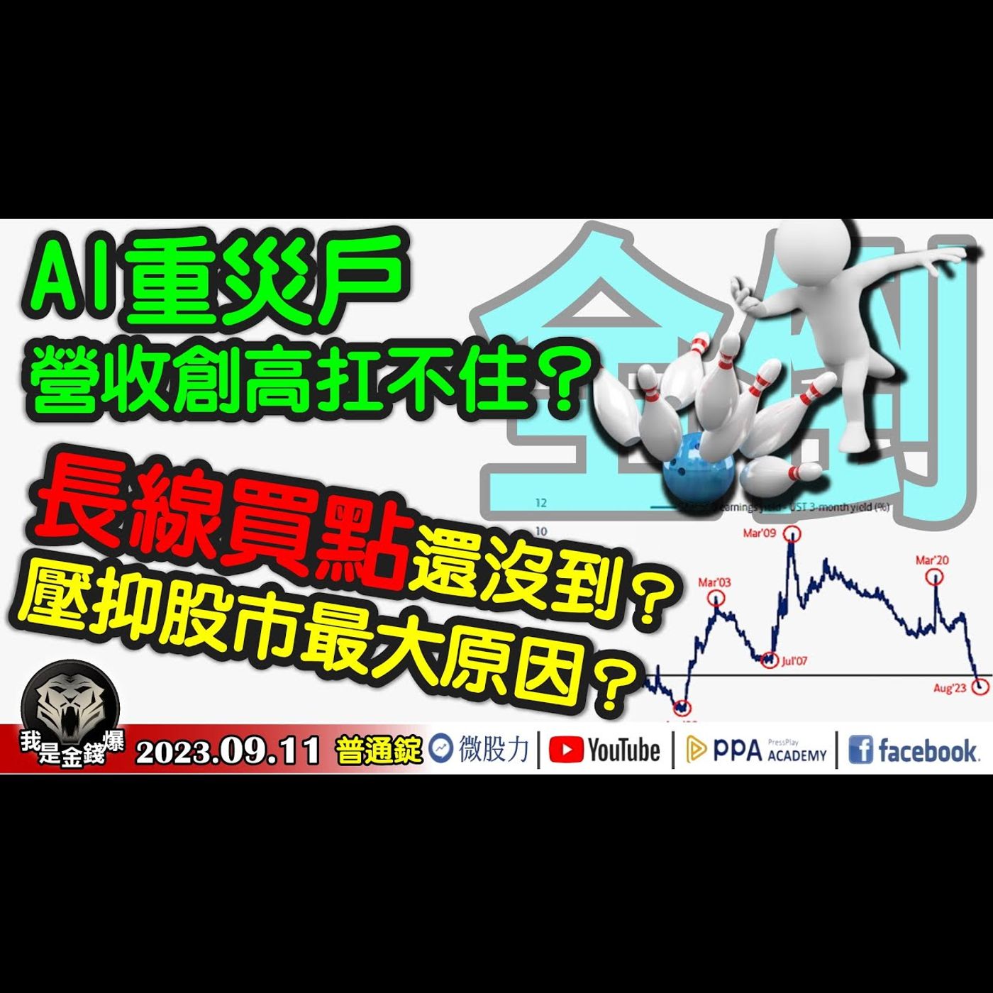 AI重災戶！營收創新高扛不住？長線買點還沒到？壓抑股市的最大因子？《我是金錢爆》普通錠 2023.0911 episode artwork