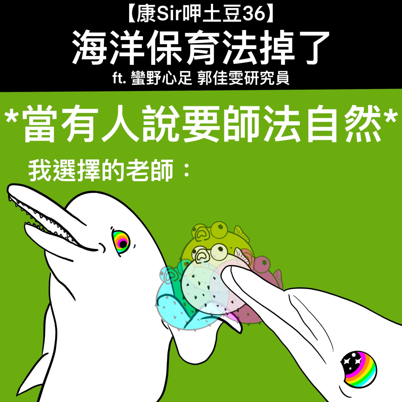 【康Sir呷土豆 36】海洋保育法掉了 ft. 蠻野心足 郭佳雯研究員 episode artwork