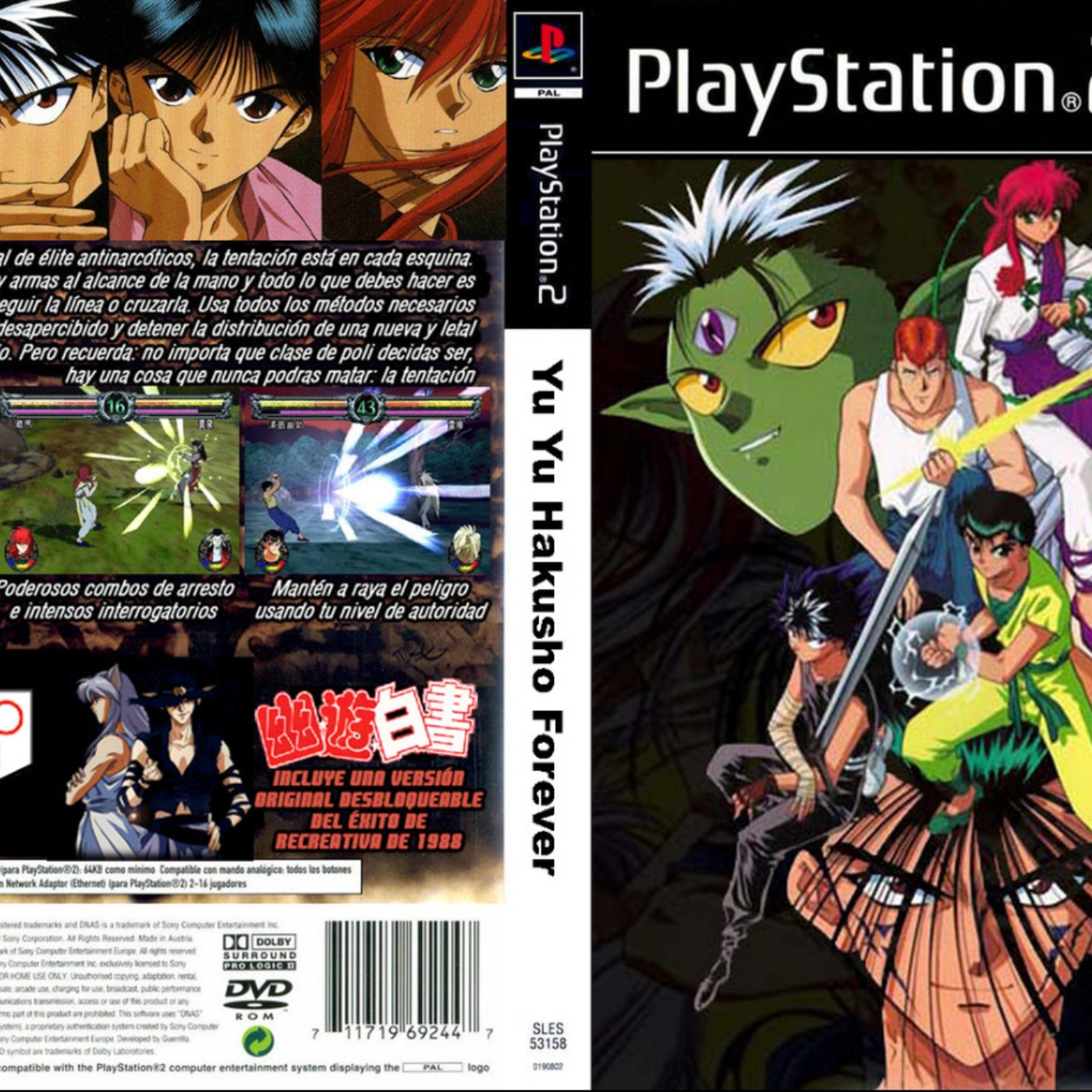 Yu Yu Hakusho Forever para Playstation 2 (2005)