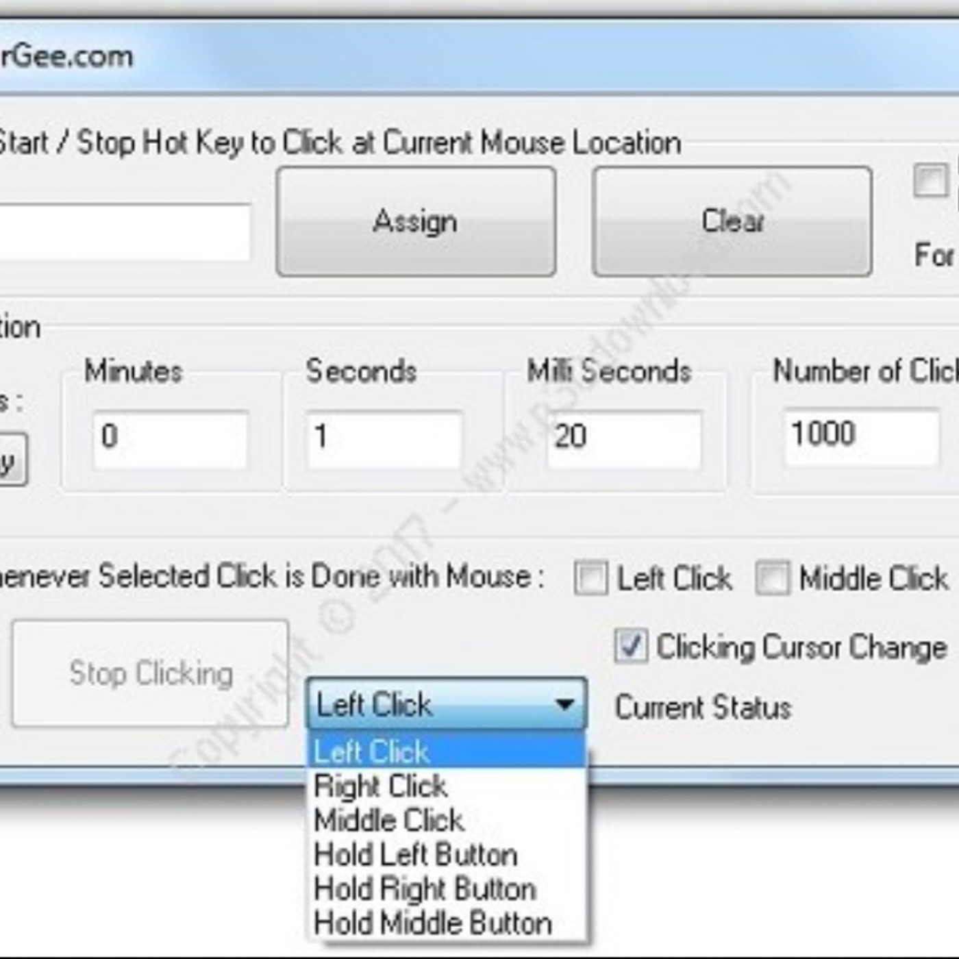 MurGee Auto Mouse Click Sample Scripts