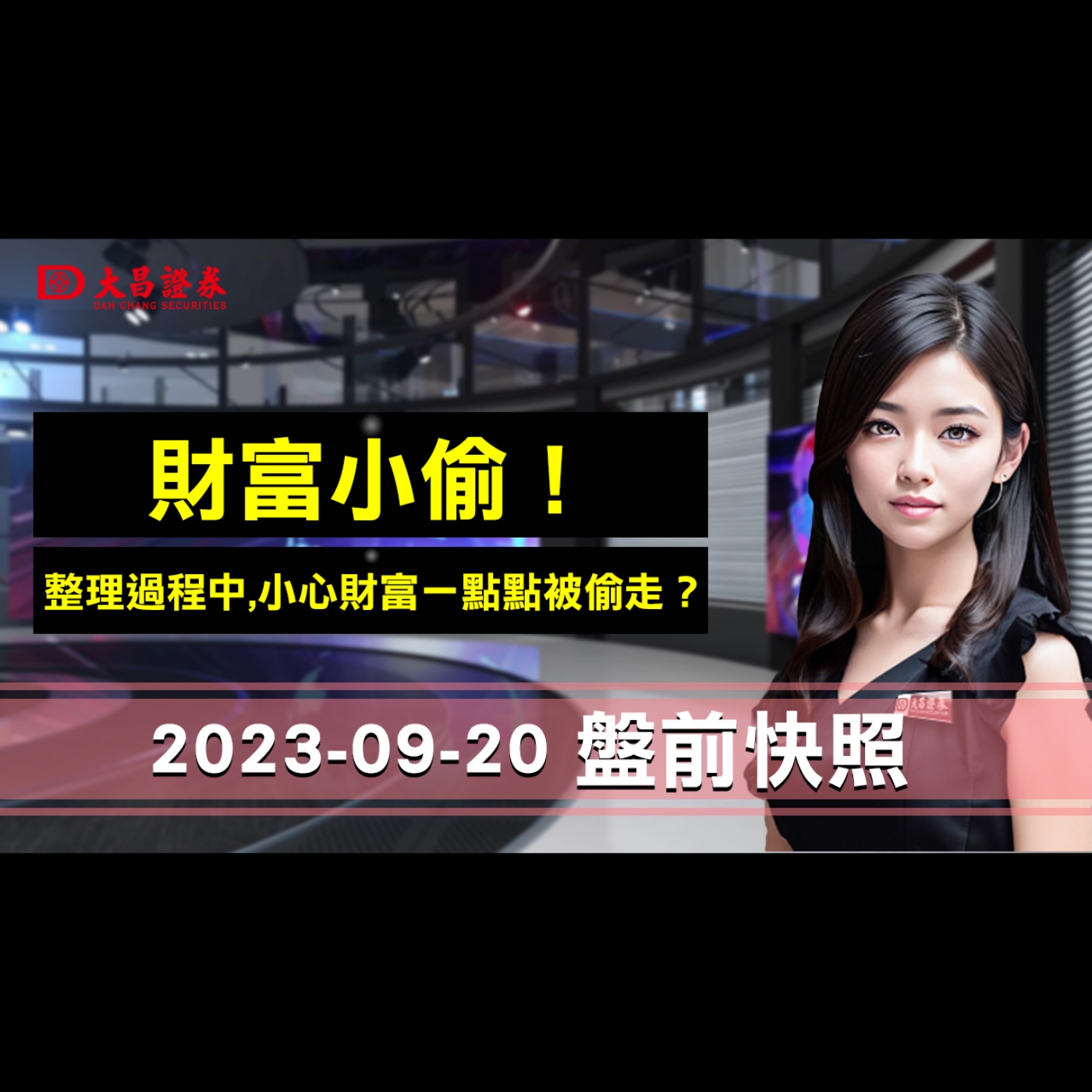 【大昌證券】 2023年9月20日盤前快照：財富小偷！…整理過程中,小心財富一點點被偷走？ episode artwork