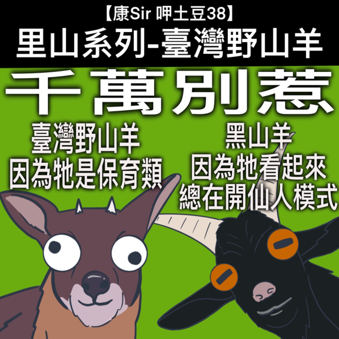 【康Sir呷土豆 38】里山系列-臺灣野山羊 | 2023世界動物日Podcast串聯 episode artwork