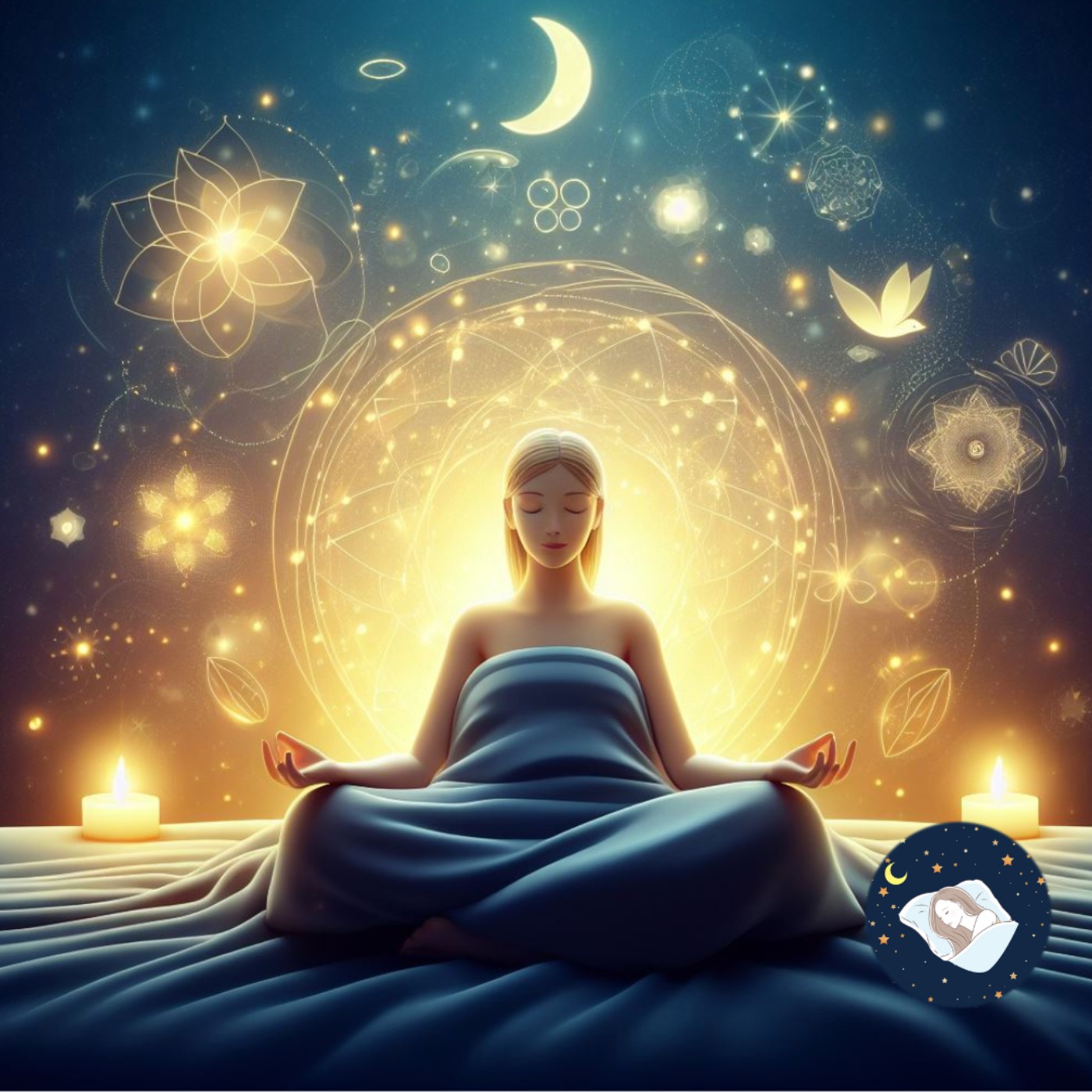 Ep36 睡眠冥想：舒壓身體引導帶著美好的能量熟睡一整夜 Sleep Meditation - Relax Your Body and Guide Yourself to a Restful Night's Sleep with Positive Energy