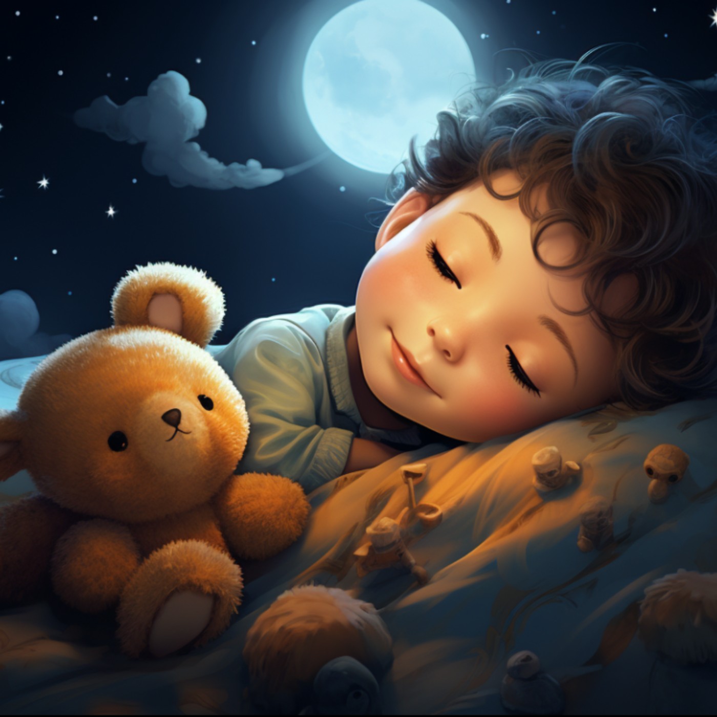 The Enchanted Night in the Forest - Children's sleep story picture book episode artwork