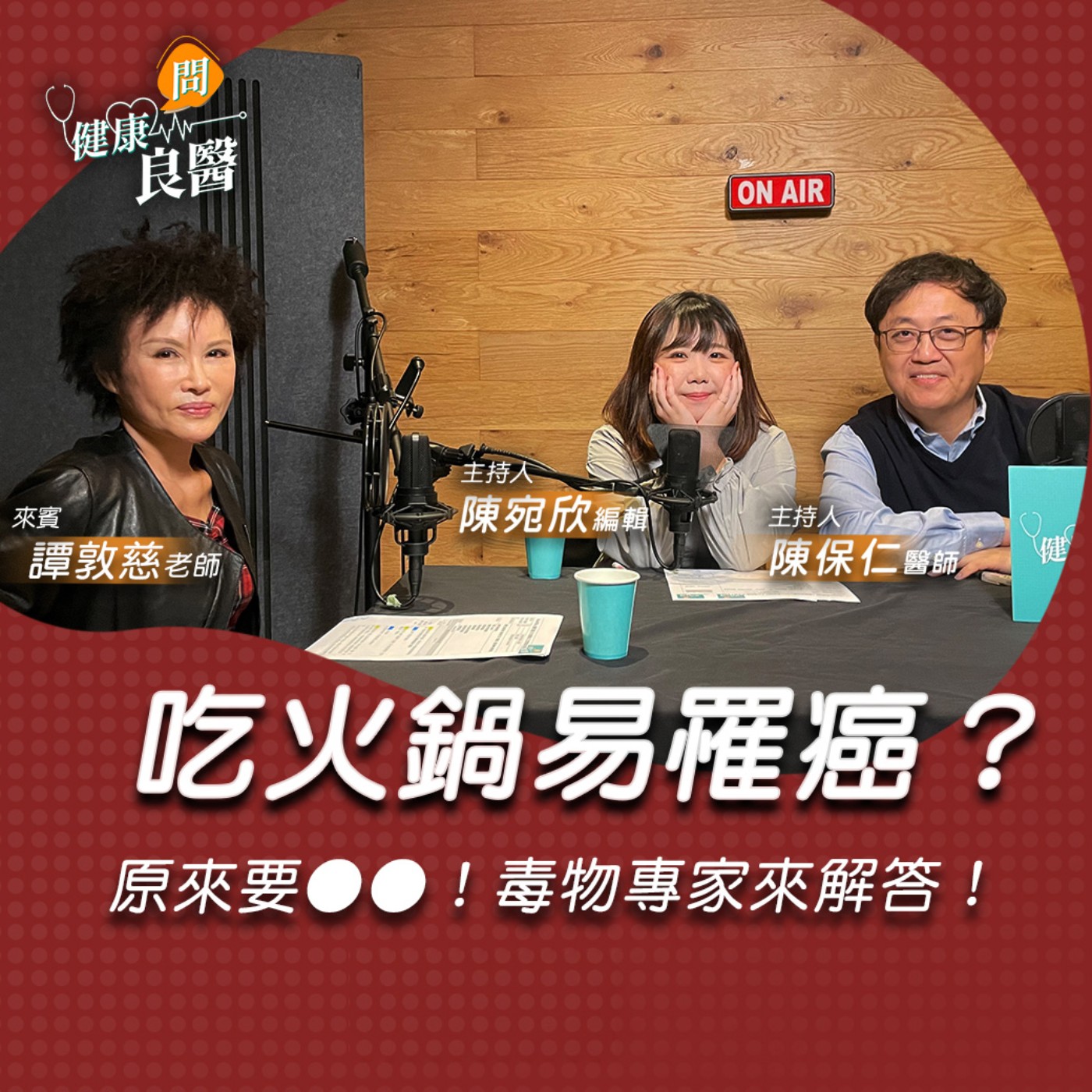 【健康問良醫】火鍋煮久了易罹癌？譚敦慈教你吃鍋：為何煮對順序很重要！｜毒物專家x婦科良醫來解答  episode artwork