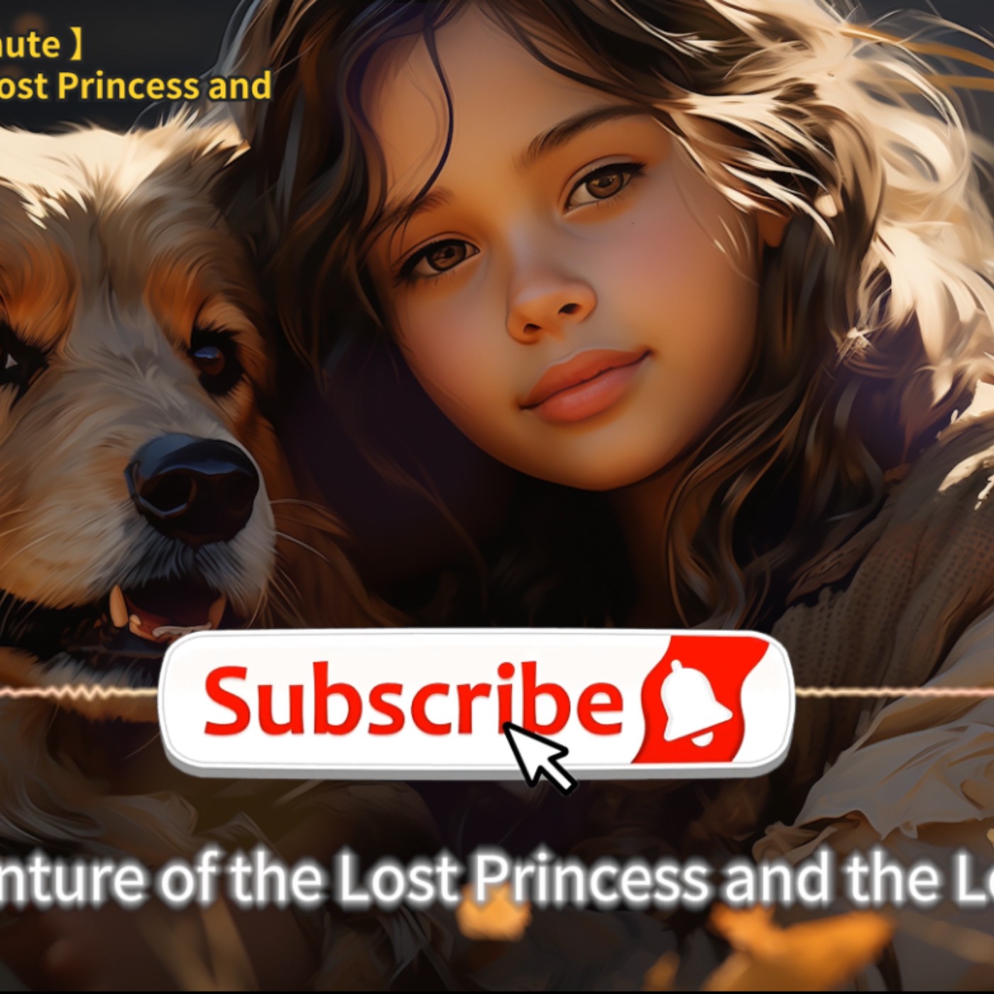 【Fall asleep in one minute】story name：The Adventure of the Lost Princess and the Loyal Dog episode artwork