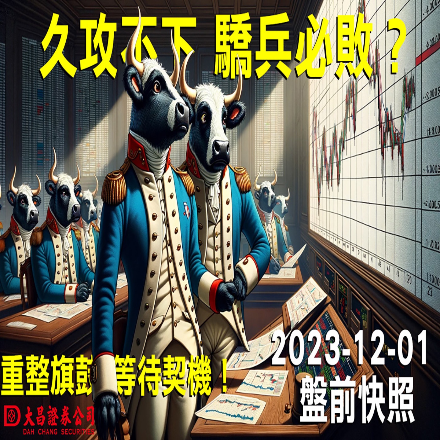 【大昌證券】2023年1２月1日盤前快照：久攻不下，驕兵必敗？重整旗鼓，等待契機！