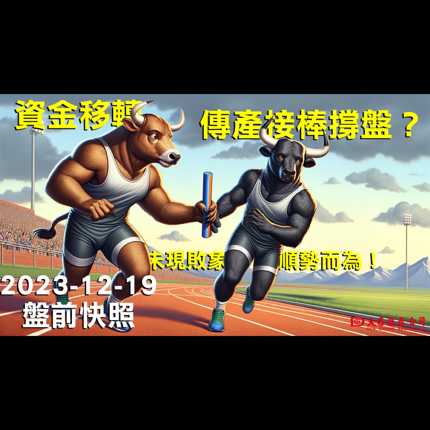 【大昌證券】2023年12月19日盤前快照：資金移轉，傳產接棒撐盤？未現敗象，順勢而為！ episode artwork