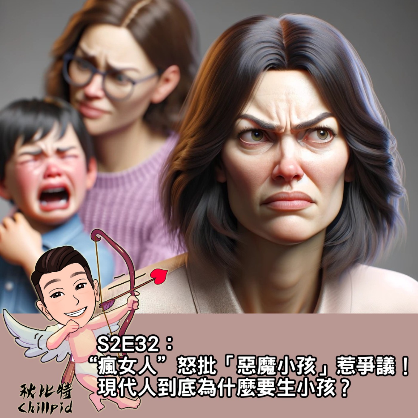 cover of episode S2E32｜“瘋女人”怒批「惡魔小孩」惹爭議！現代人到底為什麼要生小孩？