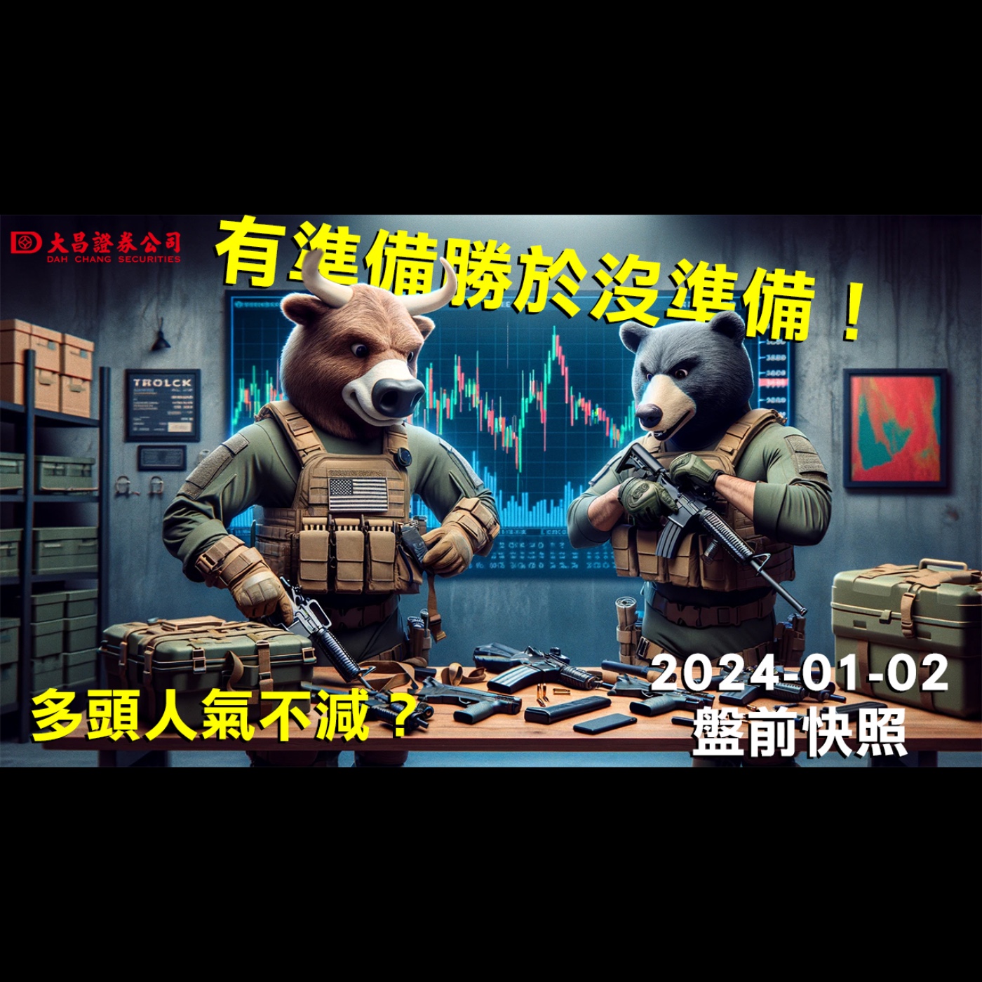 【大昌證券】2024年1月2日盤前快照：多頭人氣不減？有準備勝於沒準備！ episode artwork