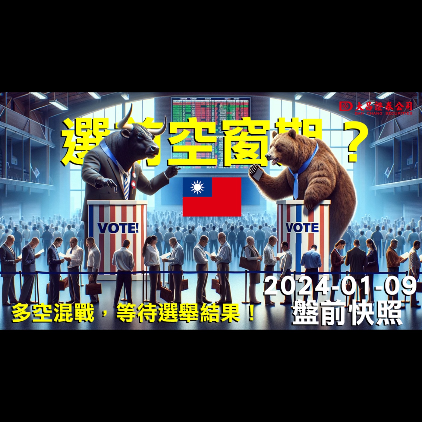 【大昌證券】2024年1月9日盤前快照：選前空窗期？多空混戰，等待選舉結果！ episode artwork