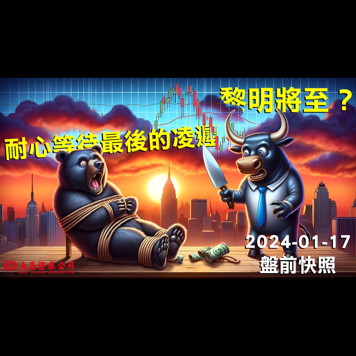 【大昌證券】2024年1月17日盤前快照：黎明將至？耐心等待最後的凌遲！ episode artwork