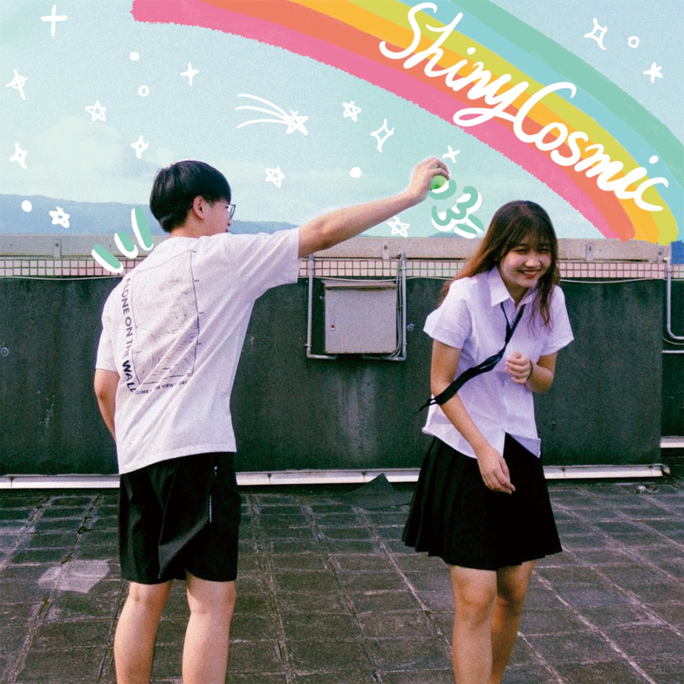 閃亮亮宇宙噴射彩虹🌈