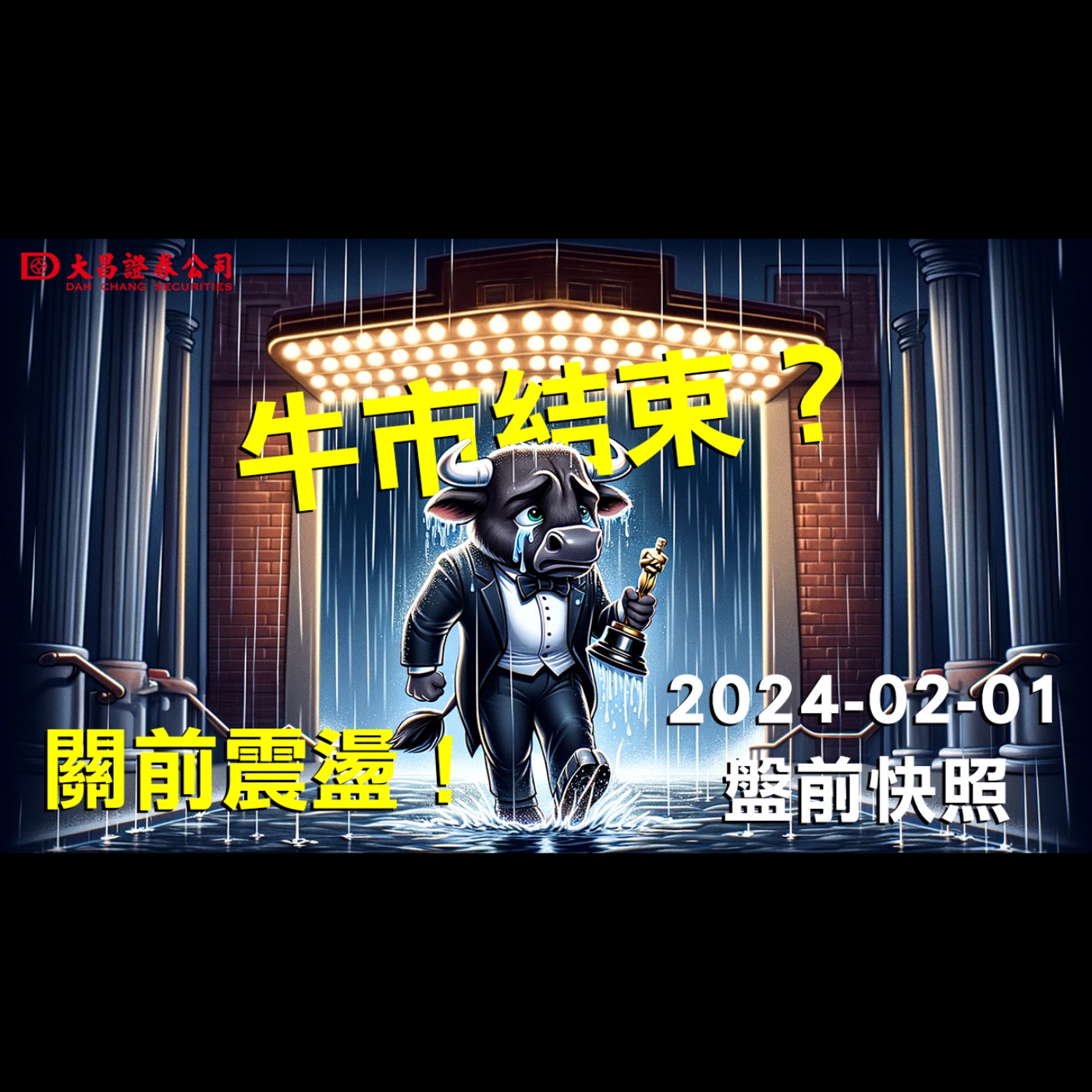 【大昌證券】2024年2月1日盤前快照：牛市結束？！ 關前震盪！