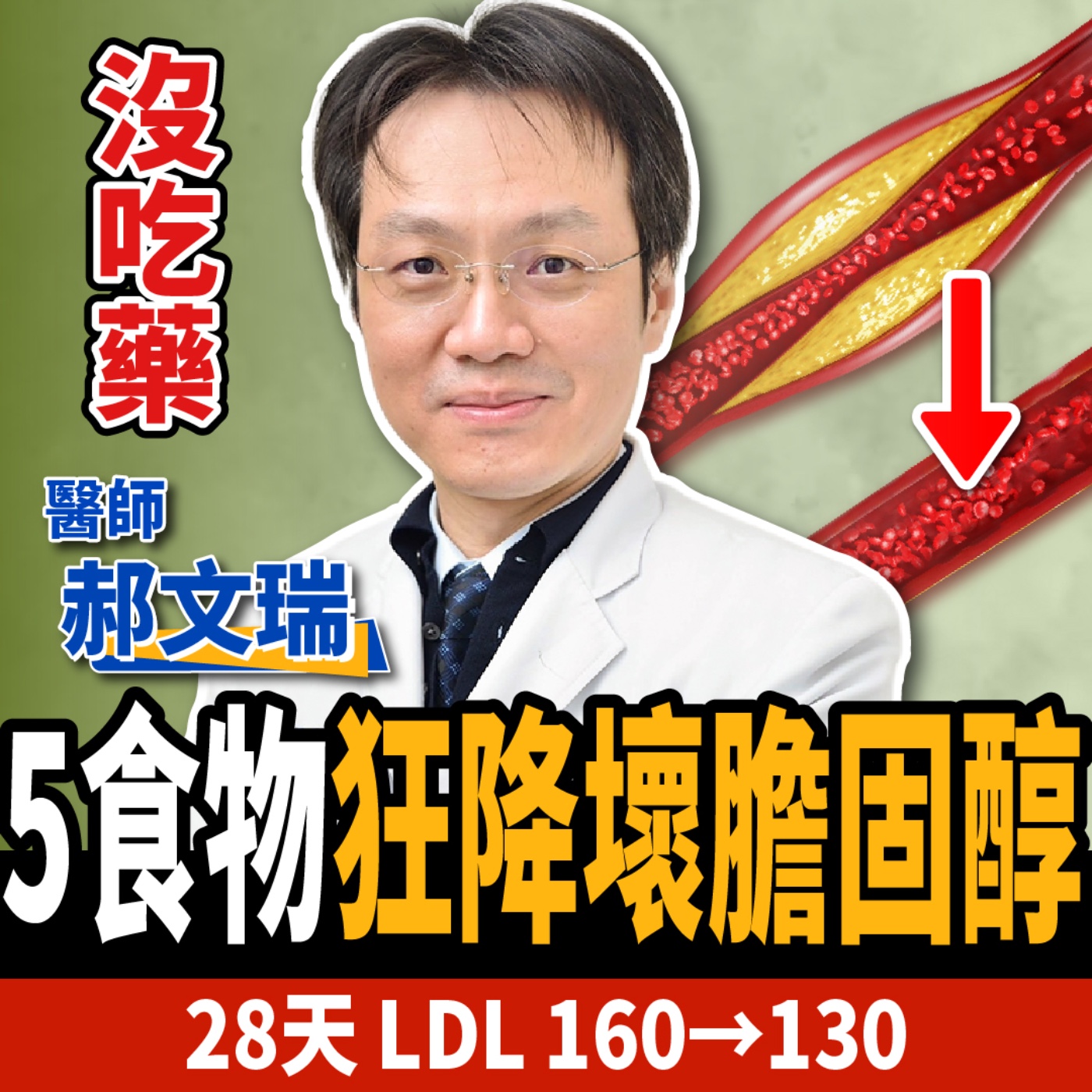 cover of episode 【下班經濟學＿健康】不吃藥狂降壞膽固醇！名醫曝5大超級食物清血管：三酸肝油酯380→120！ft.郝文瑞醫師