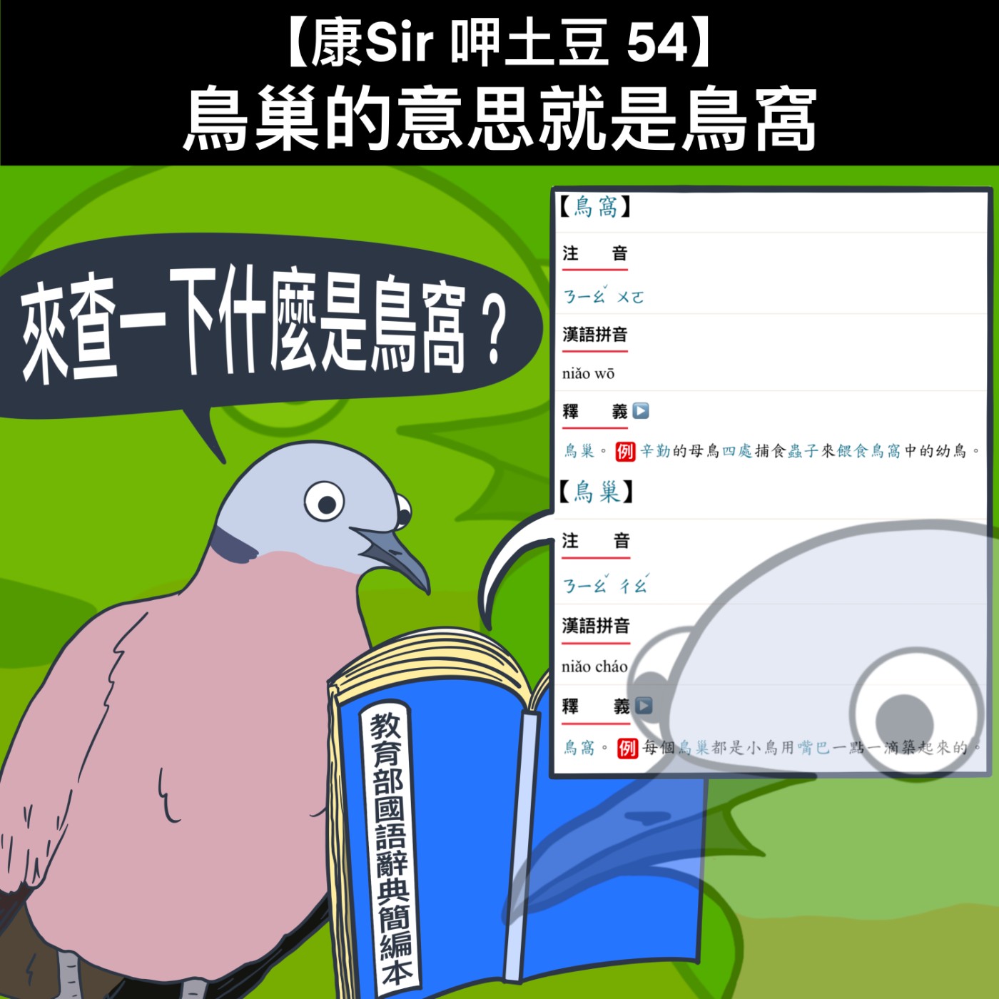 【康Sir呷土豆 54】鳥巢的意思就是鳥窩  episode artwork