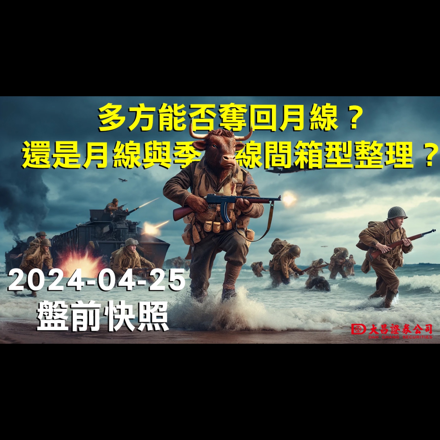 【大昌證券】2024年4月25日盤前快照：多方能否奪回月線？還是月線與季線間箱型整理？ episode artwork